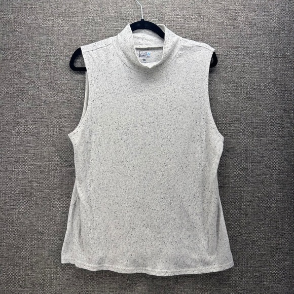 croft & barrow Tops - Croft And Barrow Womens Sleeveless Top Size XXL Mock Neck Top Speckled Knit